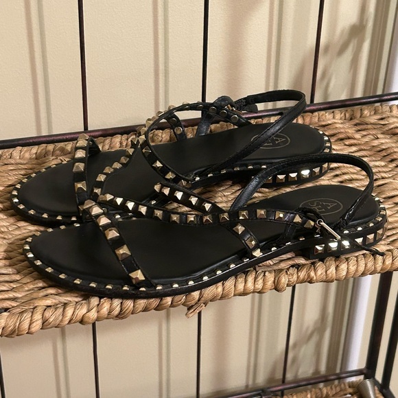 Ash Peace Studded Slingback Leather Sandals 38 - Picture 5 of 12